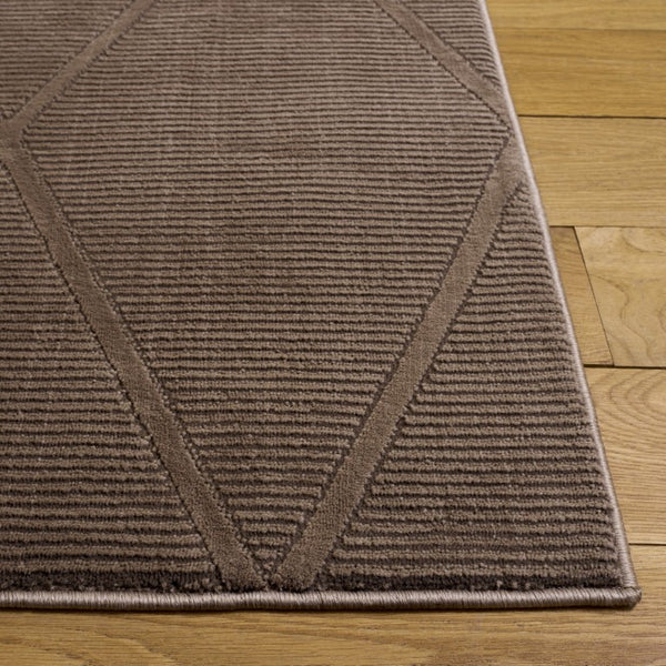 Safavieh Revive Solid Low Pile Area Rug in Recycled Polyester for Modern Living Spaces Brown REV104T-5