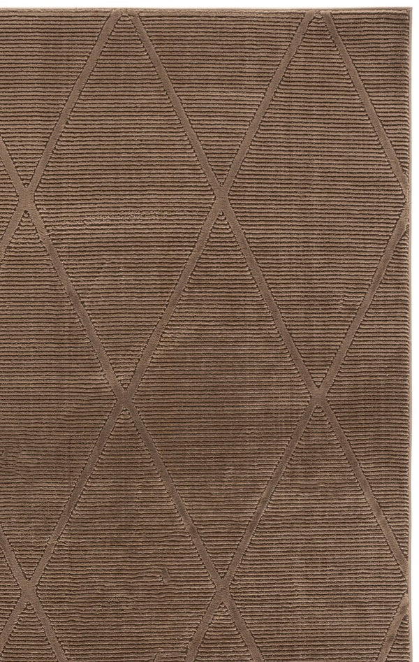 Safavieh Revive Solid Low Pile Area Rug in Recycled Polyester for Modern Living Spaces Brown REV104T-5