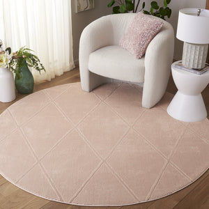 Safavieh Revive Modern Rectangle Area Rug - Elegant Geometric Design For Stylish Home Décor And Comfort Pink Polyester Rev104u-5
