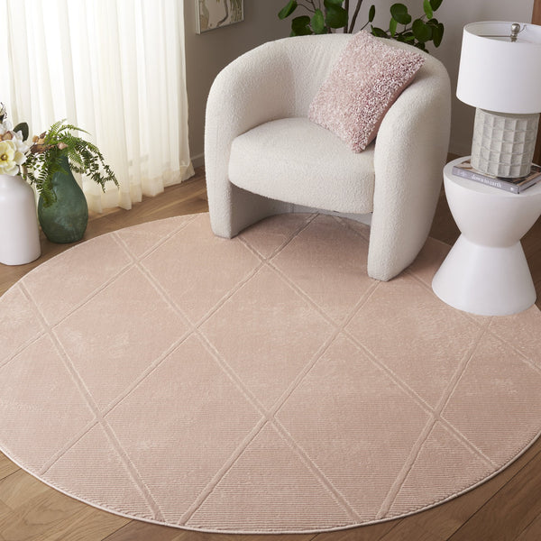 Safavieh Revive Modern Rectangle Area Rug - Elegant Geometric Design For Stylish Home Décor And Comfort Pink Polyester Rev104u-5