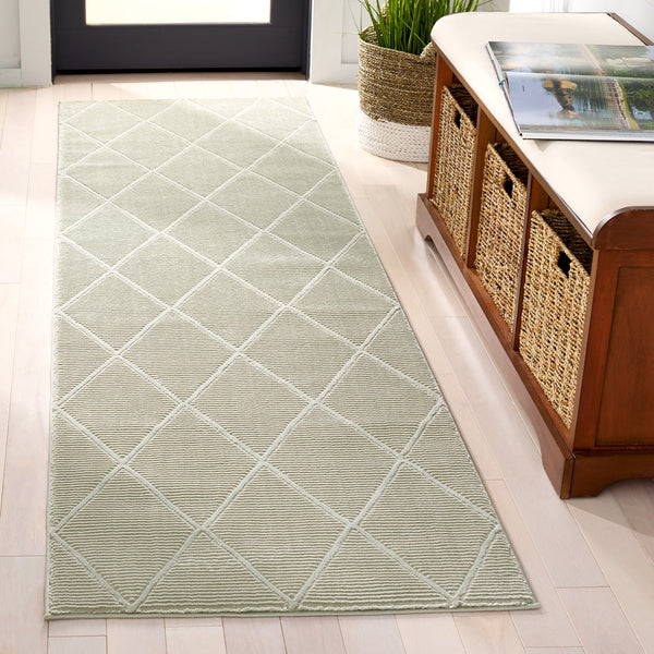 Safavieh Revive Modern Rectangle Area Rug - Elegant Geometric Design For Stylish Home Décor And Comfort Sage Polyester Rev104w-28