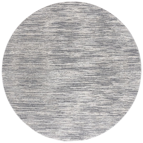 Safavieh Revive 106 Power Loomed Solid & Tonal Rug Grey 6'-7" x 6'-7" Round