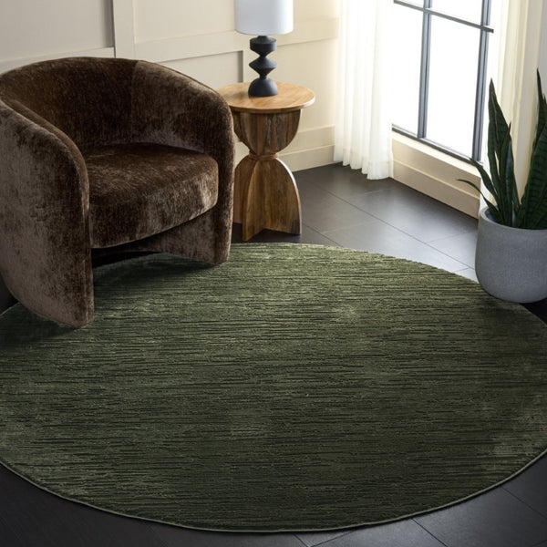 Safavieh Revive Recycled Polyester Runner Rug Geometric Turkish Weave for Hallway Entryway 6'-7" x 6'-7" Round REV106Y-7R