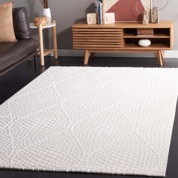 Safavieh Revive 108 Power Loomed Solid & Tonal Rug Ivory 5'-3" x 7'-7"