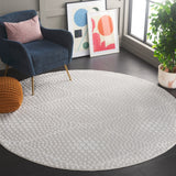 Safavieh Revive 108 Power Loomed Solid & Tonal Rug Ivory 6'-7" x 6'-7" Round