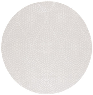 Safavieh Revive 108 Power Loomed Solid & Tonal Rug Ivory 6'-7" x 6'-7" Round