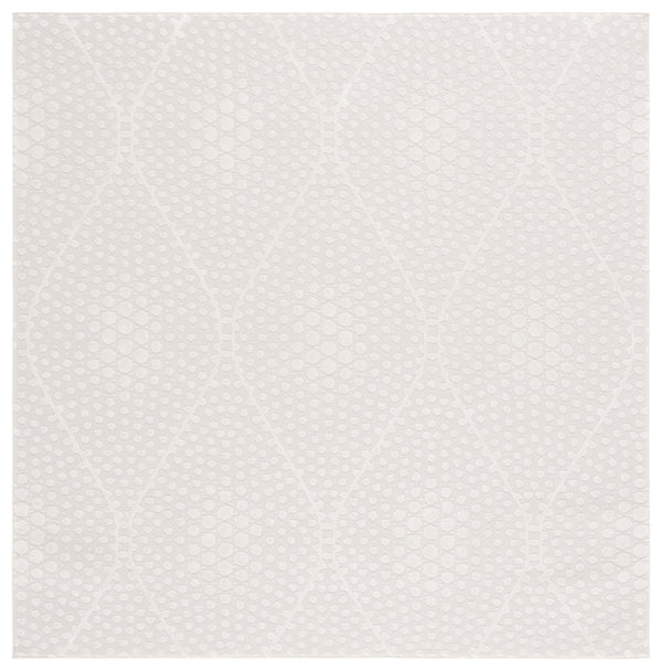 Safavieh Revive 108 Power Loomed Solid & Tonal Rug Ivory 6'-7" x 6'-7" Square