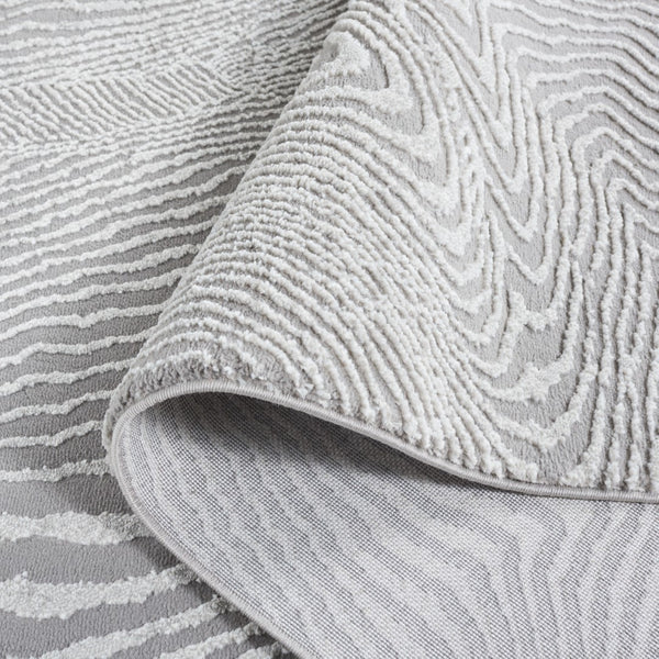 Safavieh Revive 110 Power Loomed Solid & Tonal Rug Grey 5'-3" x 7'-7"