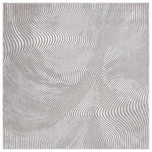 Safavieh Revive 112 Power Loomed Solid & Tonal Rug Grey 6'-7" x 6'-7" Square