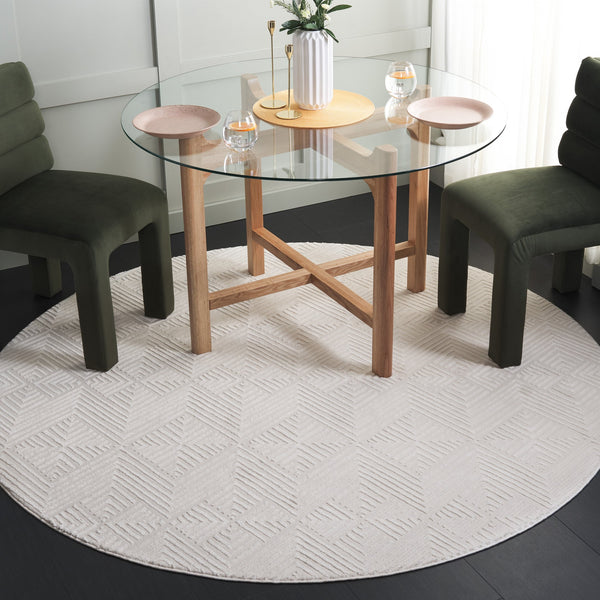 Safavieh Revive Luxurious Polyester Area Rug – Elegant Design For Stylish Home Décor And Comfort Ivory Polyester Rev116a-6