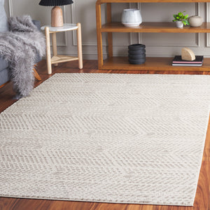 Safavieh Revive Luxurious Polyester Area Rug – Stylish Ivory And Grey Design For Modern Home Décor Ivory ,Grey Polyester Rev120a-6