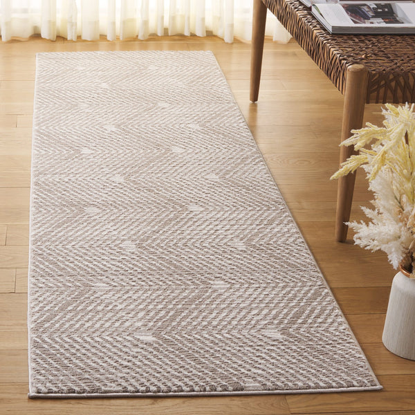 Safavieh Revive Luxurious Polyester Area Rug – Stylish Ivory And Grey Design For Modern Home Décor Taupe ,Ivory Polyester Rev120e-5