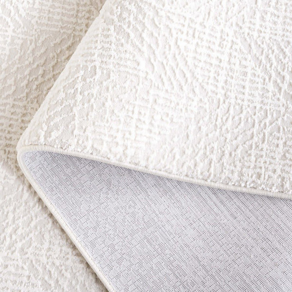 Safavieh Revive Ivory Geometric Area Rug Power Loomed in Turkey From Recycled Polyester REV122A-5