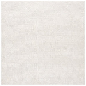 Safavieh Revive Ivory Geometric Square Area Rug Recycled Polyester Power Loomed Living Room REV122A-7SQ