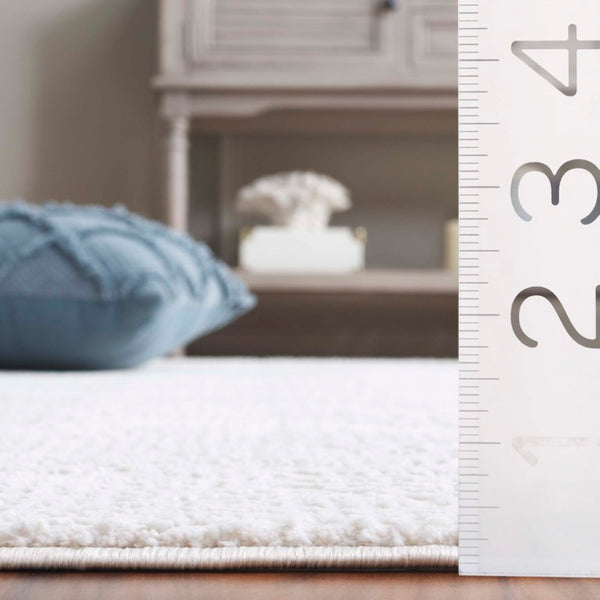 Safavieh Revive Ivory Geometric Power Loomed Area Rug Soft Textured Living Room Floor Accent REV122A-8