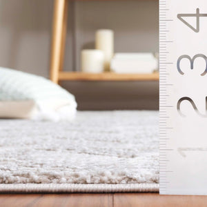 Safavieh Revive Geometric Power Loomed Indoor Rug in Neutral Taupe Ivory for Modern Living Spaces REV122E-4