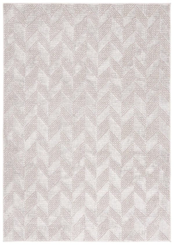Safavieh Revive Geometric Neutral Area Rug Recycled Polyester Pile for Modern Living Spaces REV122E-5