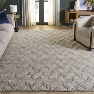 Safavieh Revive Geometric Low Pile Polyester Area Rug Power Loomed for Living and Dining Rooms REV122E-8