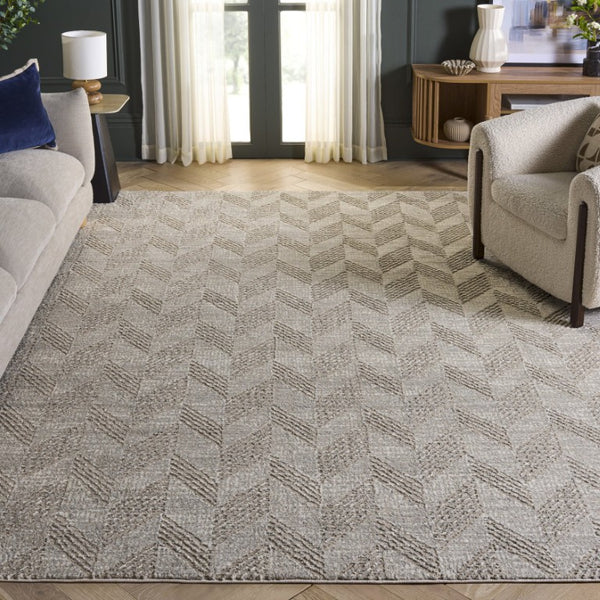 Safavieh Revive Power Loomed Geometric Area Rug Soft Polyester Pile for Modern Living Spaces REV122E-9