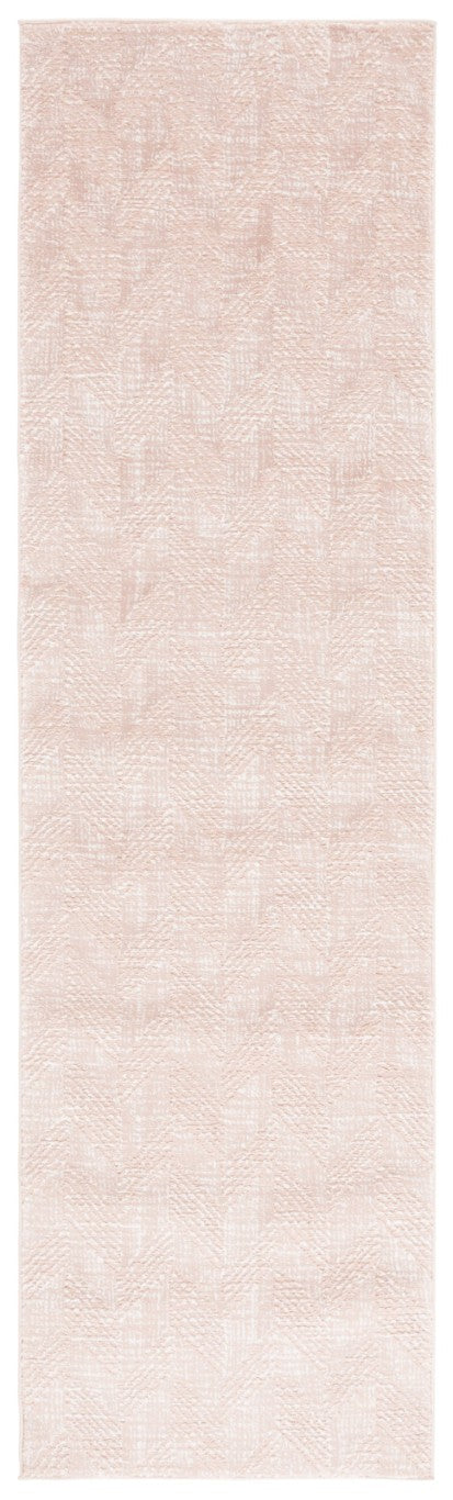 Safavieh Revive Geometric Polyester Hallway Runner Rug in Soft Blush and Ivory Tones REV122U-28