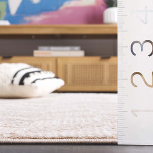 Safavieh Revive Geometric Polyester Hallway Runner Rug in Soft Blush and Ivory Tones REV122U-28