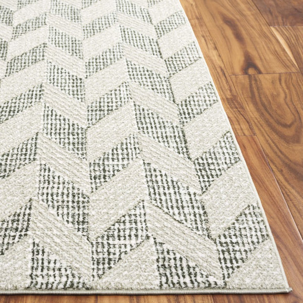 Safavieh Revive Geometric Area Rug Low Pile Recycled Polyester Turkish Woven Living Room Accent REV122W-5