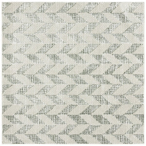Safavieh Revive Geometric Square Area Rug in Sage Ivory Low Pile Power Loomed Living Room REV122W-7SQ