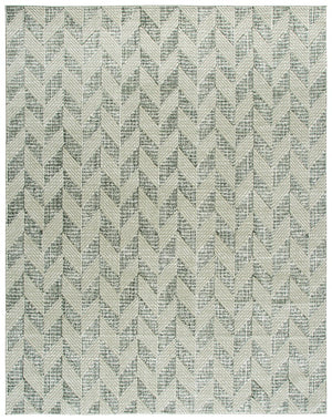 Safavieh Revive Geometric Area Rug Recycled Polyester Sage Ivory Living Room Modern Weave REV122W-8