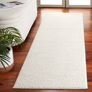 Safavieh Revive Solid Ivory Low Pile Recycled Polyester Runner Rug for Hallways and Entryways REV124A-28