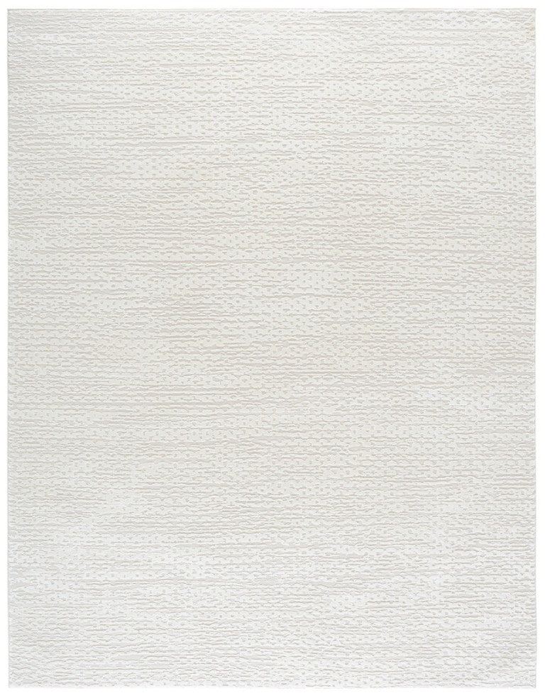 Safavieh Revive Solid Ivory Power Loomed Polyester Area Rug Low Pile Neutral Living Room Floor REV124A-9