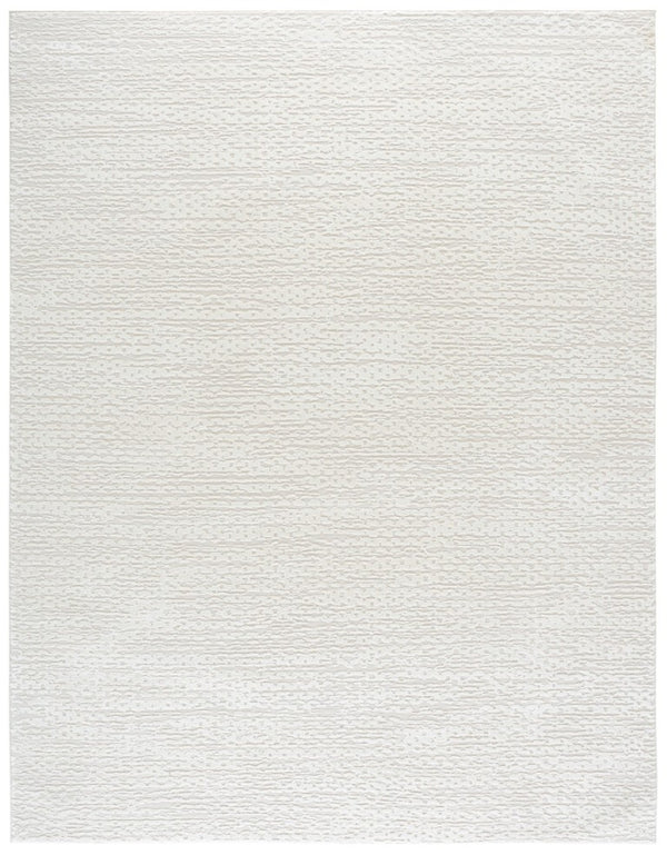 Safavieh Revive Solid Ivory Power Loomed Polyester Area Rug Low Pile Neutral Living Room Floor REV124A-9