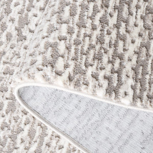 Safavieh Revive Power Loomed Taupe Ivory Recycled Polyester Area Rug for Modern Living Spaces REV124E-5
