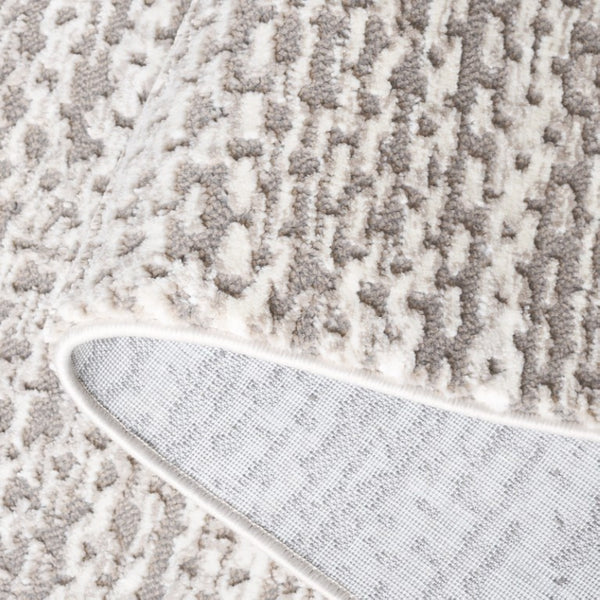 Safavieh Revive Power Loomed Taupe Ivory Recycled Polyester Area Rug for Modern Living Spaces REV124E-5