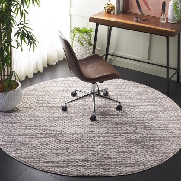 Safavieh Revive Round Area Rug Eco Recycled Polyester Tonal Neutral Bedroom Living Room Accent REV124E-7R