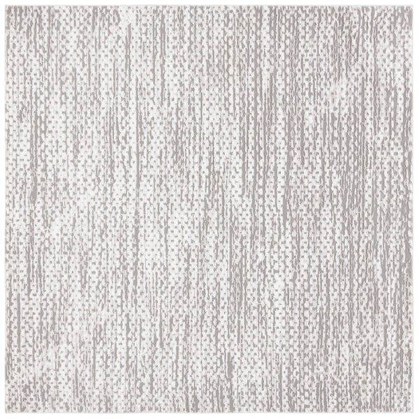 Safavieh Revive Square Area Rug Tonal Taupe Ivory Recycled Polyester Soft Low Pile Turkish Weave REV124E-7SQ