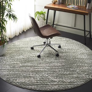 Safavieh Revive Round Area Rug Tonal Sage Recycled Polyester Soft Pile Bedroom Living Room REV124W-7R