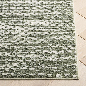 Safavieh Revive Sage Ivory Square Area Rug Low Pile Recycled Polyester for Modern Living Rooms REV124W-7SQ