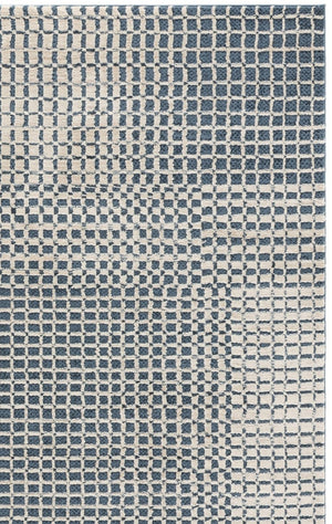 Safavieh Revive Solid Blue Ivory Power Loomed Recycled Polyester Rug for Living Room Bedroom REV128M-5