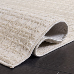 Safavieh Revive Low Profile Ivory Polyester Area Rug for Living Room Bedroom or Dining Space Off White - A REV130A-5