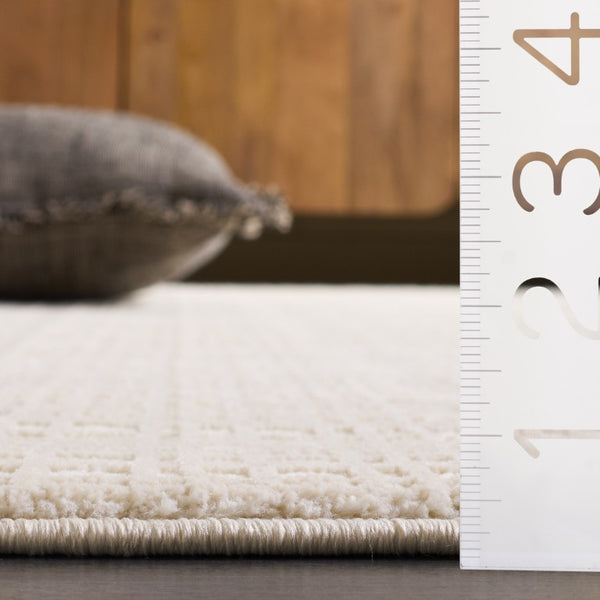 Safavieh Revive Low Profile Ivory Polyester Area Rug for Living Room Bedroom or Dining Space Off White - A REV130A-5