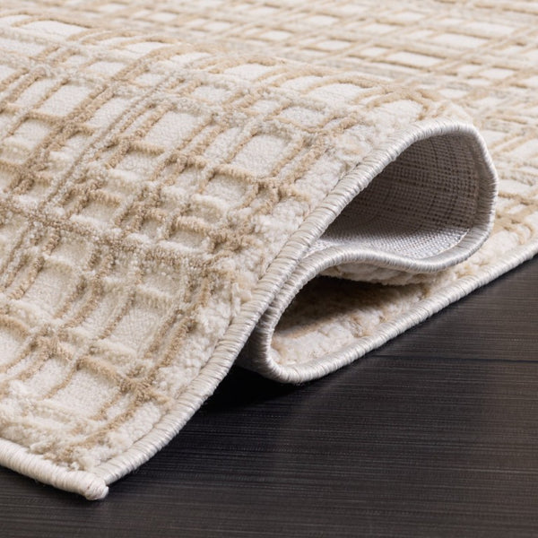 Safavieh Revive Low Profile Ivory Polyester Area Rug for Living Room Bedroom or Dining Space Off White - B REV130B-5