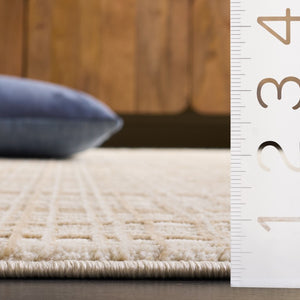 Safavieh Revive Low Profile Ivory Polyester Area Rug for Living Room Bedroom or Dining Space Off White - B REV130B-5