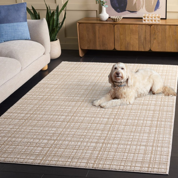 Safavieh Revive Low Profile Ivory Polyester Area Rug for Living Room Bedroom or Dining Space Off White - B REV130B-5