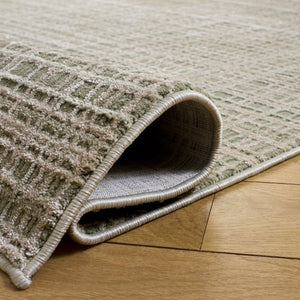 Safavieh Revive Low Profile Ivory Polyester Area Rug for Living Room Bedroom or Dining Space Green REV130Y-5