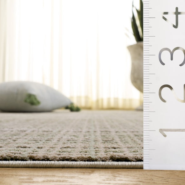 Safavieh Revive Low Profile Ivory Polyester Area Rug for Living Room Bedroom or Dining Space Green REV130Y-5