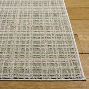 Safavieh Revive Low Profile Ivory Polyester Area Rug for Living Room Bedroom or Dining Space Green REV130Y-5