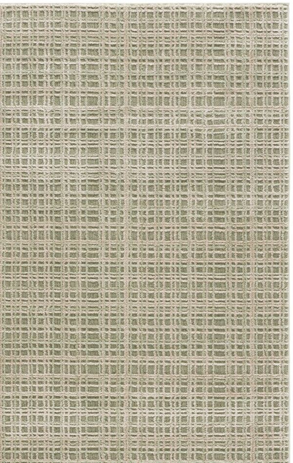 Safavieh Revive Low Profile Ivory Polyester Area Rug for Living Room Bedroom or Dining Space Green REV130Y-5