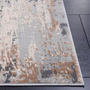 Safavieh Reflection 432a Cream Grey Medium Rectangle Rug - Stylish, Durable, And Luxurious Home Décor Piece Cream ,Grey 60% Polyester,40% Polypropylene Rft432a-5