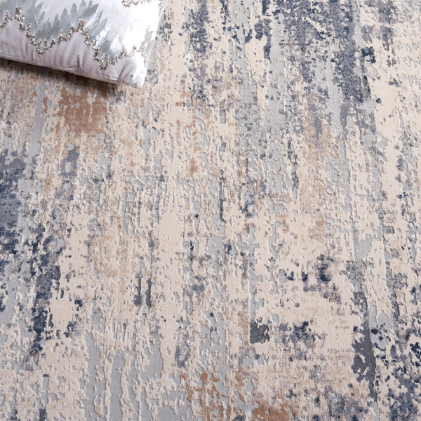 Safavieh Reflection Luxurious Area Rug – Contemporary Abstract Design For Modern Living Spaces And Durability Cream ,Grey 60% Polyester,40% Polypropylene Rft432a-7