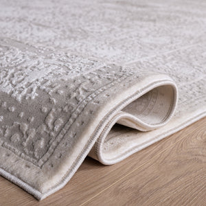 Safavieh Reflection Serene White & Ivory Low-Profile Area Rug — Power-Loomed Turkish Craft, Durable Elegance 8'-0" x 10'-0" RFT663E-8